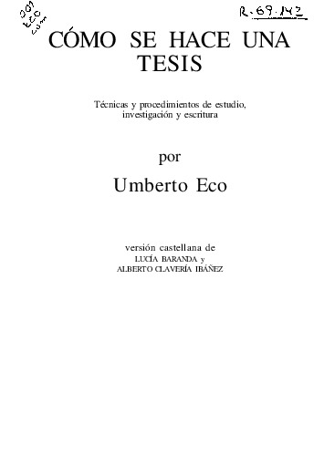 Como se hace una Tesis.pdf Como se hace una Tesis.pdf