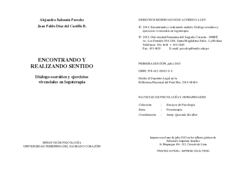 Libro de logoterapia Encontrando y realizando sentido.pdf Libro de logoterapia Encontrando y realizando sentido.pdf