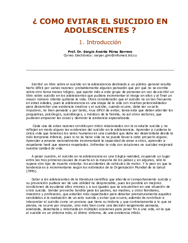 ¿ COMO EVITAR EL SUICIDIO EN ADOLESCENTES (David) (Z-Library).pdf ¿ COMO EVITAR EL SUICIDIO EN ADOLESCENTES (David) (Z-Library).pdf