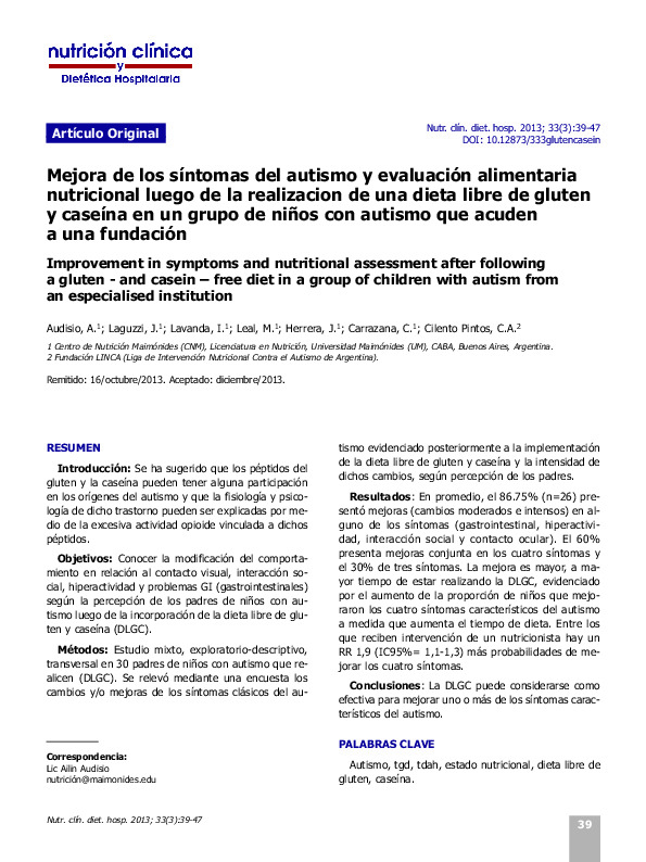 Mejora de los síntomas del autismo y evaluación alimentaria NUTRICIONAL LUEGO DE LA ELIMINACION DE GLUTEN Y CASEINA.pdf Mejora de los síntomas del autismo y evaluación alimentaria NUTRICIONAL LUEGO DE LA ELIMINACION DE GLUTEN Y CASEINA.pdf