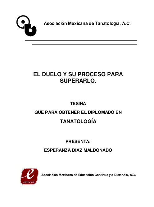 64 El duelo y su proceso - Tanatologia.pdf 64 El duelo y su proceso - Tanatologia.pdf