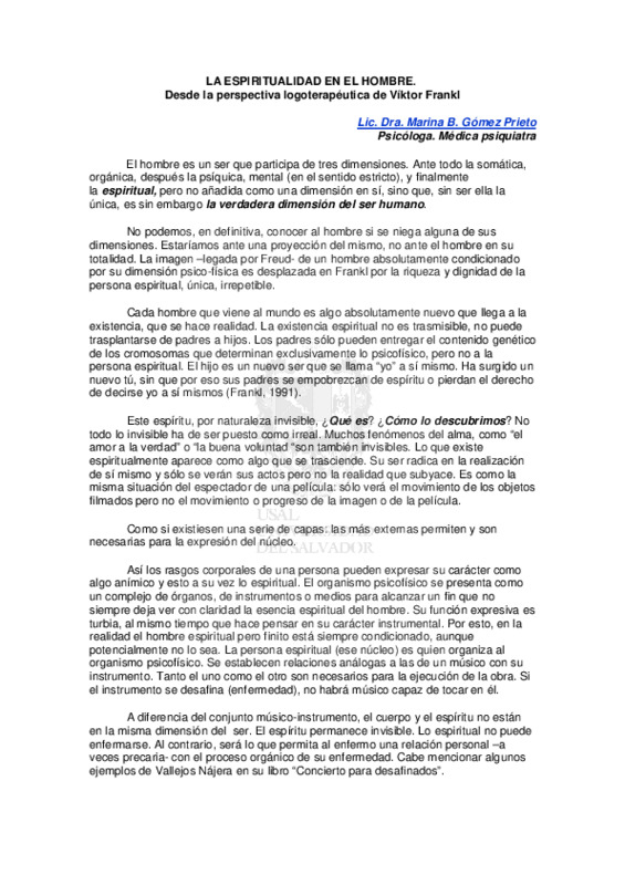 ESPIRITUALIDAD DESDE VÍKTOR FRANKL.pdf ESPIRITUALIDAD DESDE VÍKTOR FRANKL.pdf