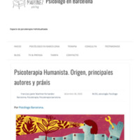 Psicoterapia Humanista. Origen, principales autores y práxis
