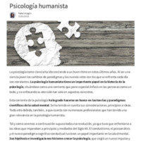 Psicología humanista