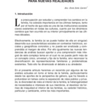 Género y Familia: Nuevas Miradas Sociales para Nuevas Realidades