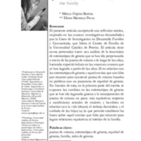 Cambios en los estereotipos de género en la familia