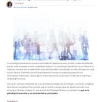 Qué es la psicología humanista: características principales